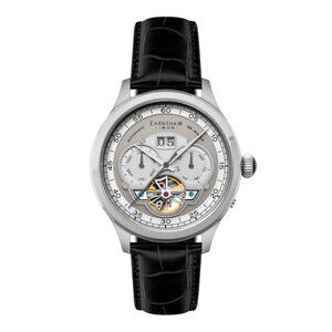 NWT Authentic Thomas Earnshaw Baron Chronograph Automatic Grey Dial Men's Watch